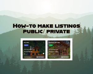 How-to make listings public/ private